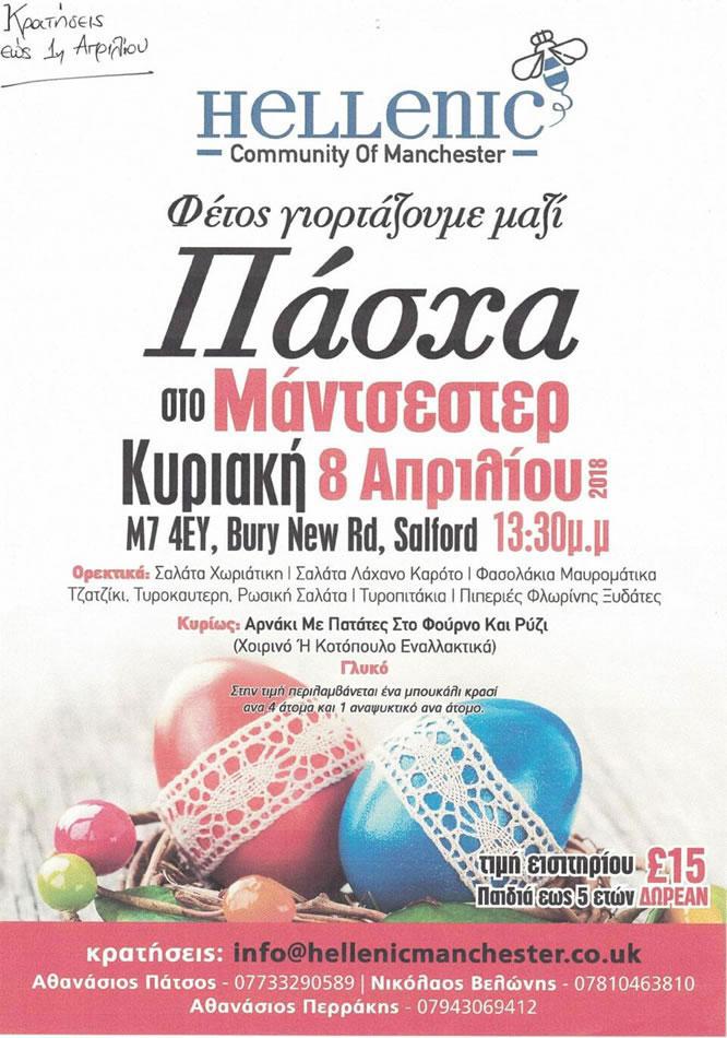 Greek Easter Feast Sunday 08 April 2018